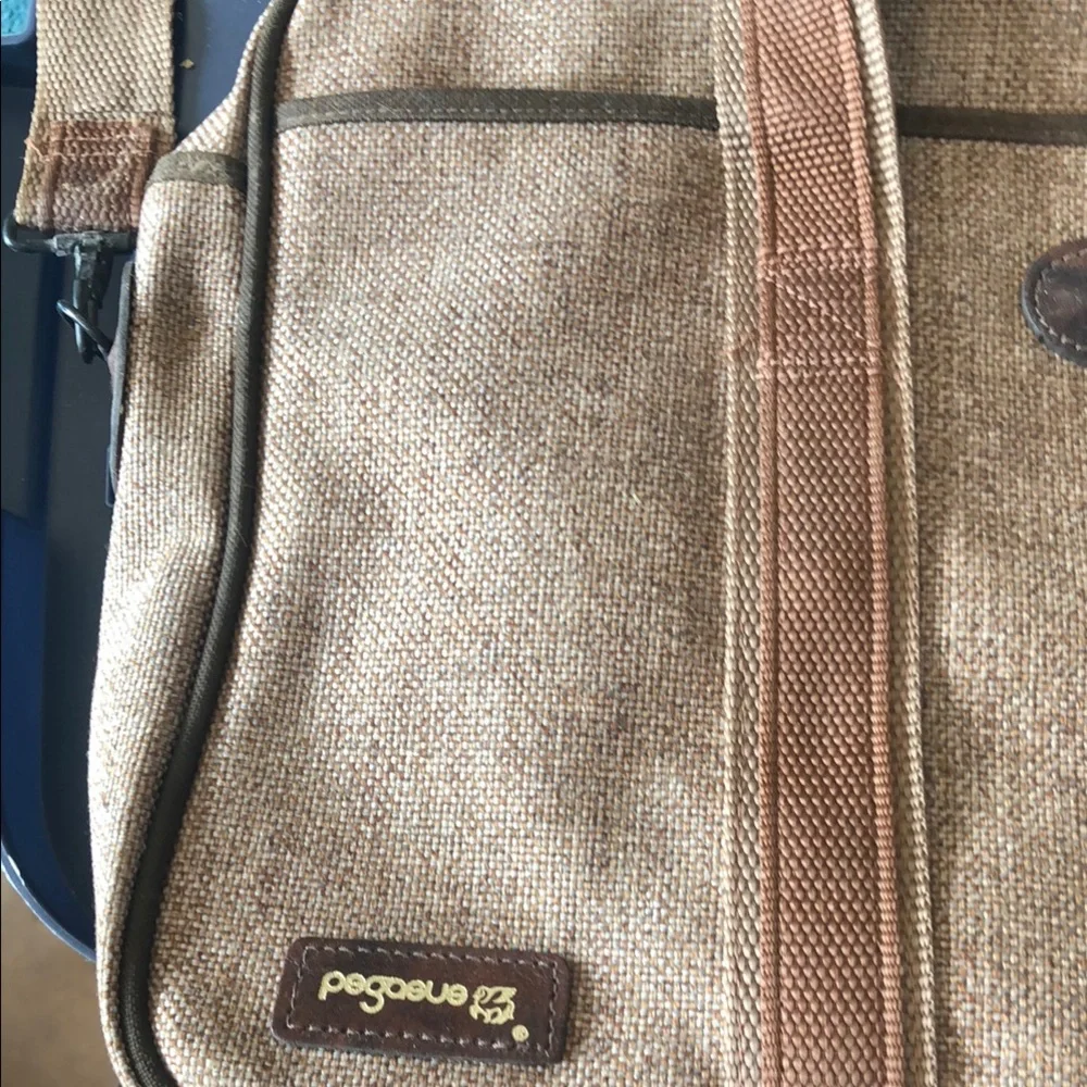 Pegasus Brown Canvas Travel Tote Bag by